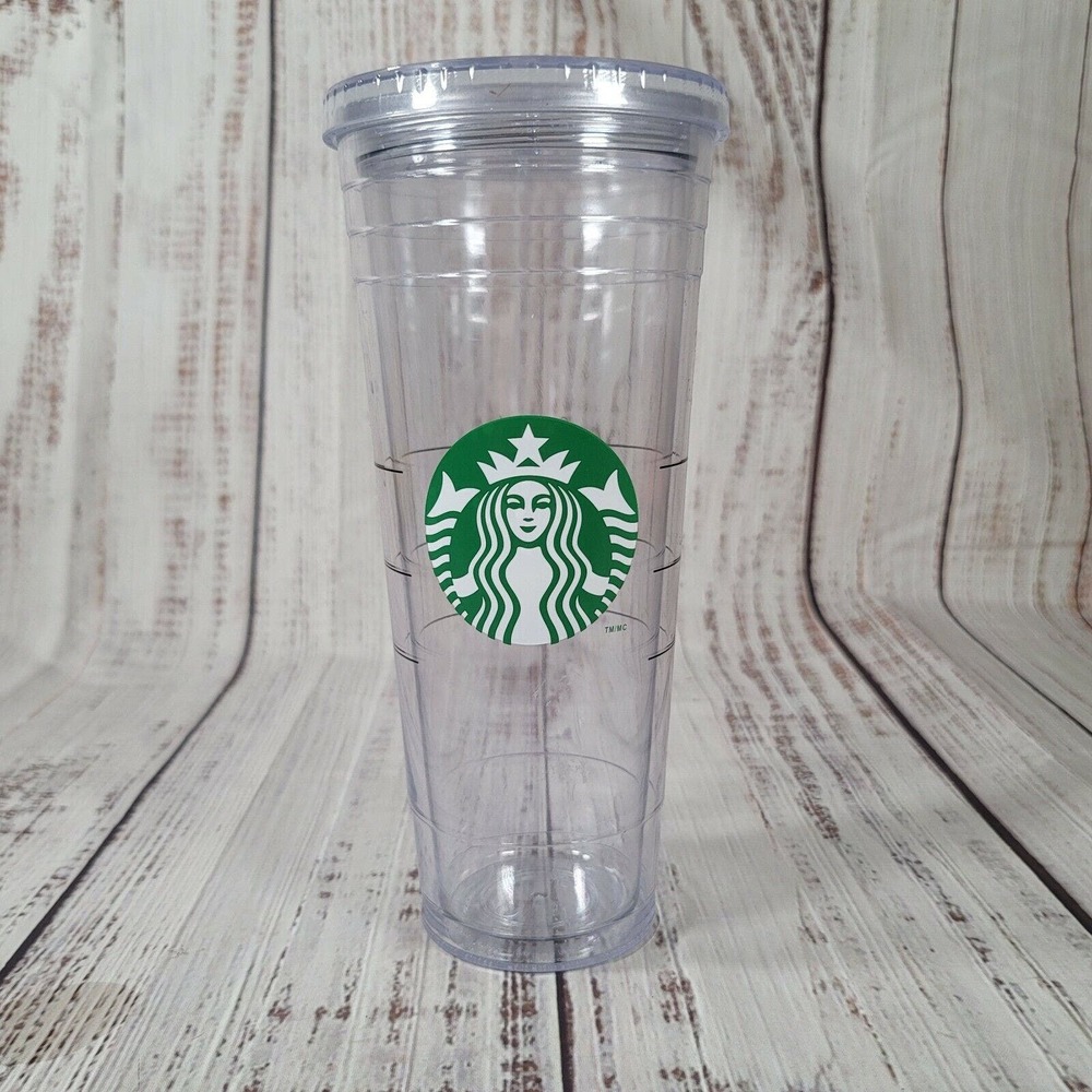 Starbucks Clear 24 FL‎ OZ 710 ML Tumbler w/ No Straw